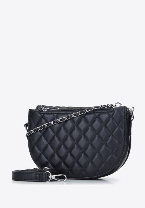 Quilted chain flap bag, black, 93-4Y-216-2, Photo 2