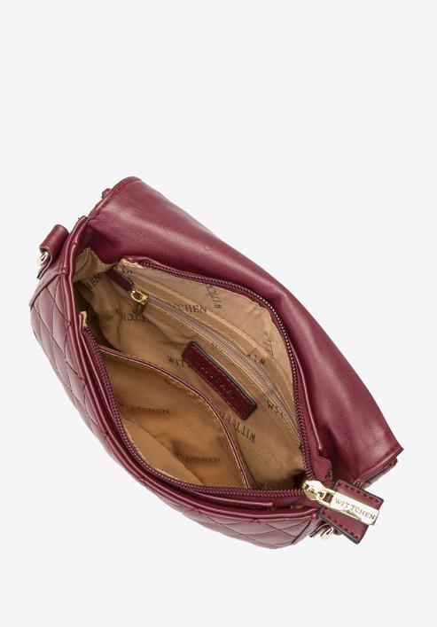 Quilted chain flap bag, burgundy, 93-4Y-216-2, Photo 3