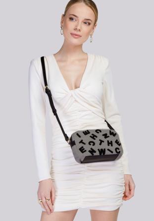 Handbag, white-black, 94-4Y-513-1, Photo 1