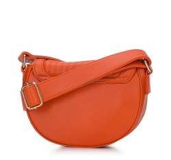 Damska listonoszka saddle bag z pionowym pikowaniem, pomarańczowy, 94-4Y-706-6, Zdjęcie 1