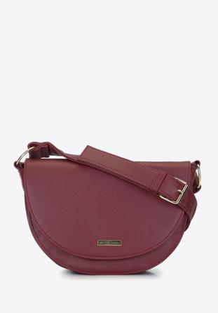 Faux leather saddle bag, burgundy, 93-4Y-906-3, Photo 1