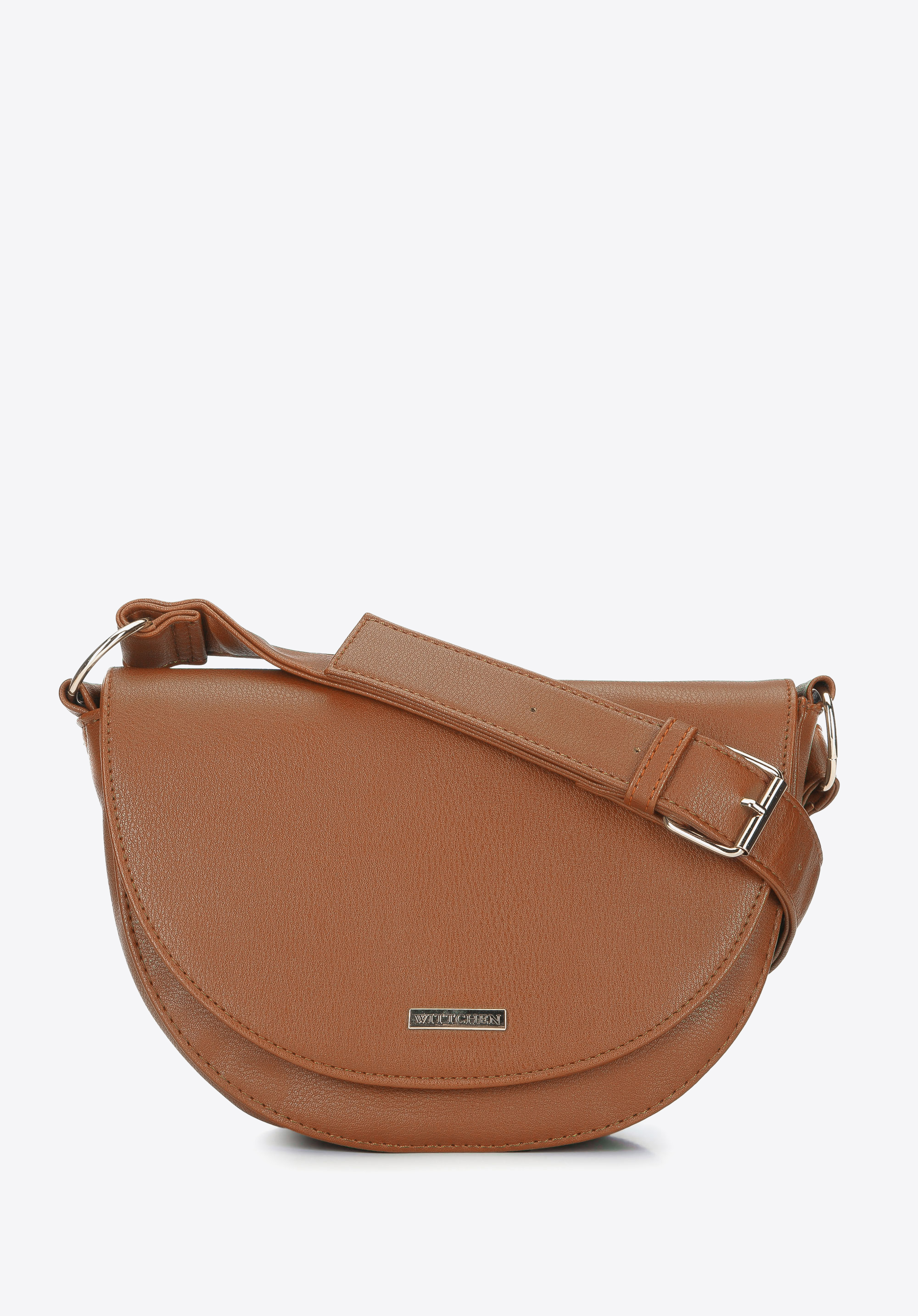 Damska listonoszka saddle bag z szerokim paskiem