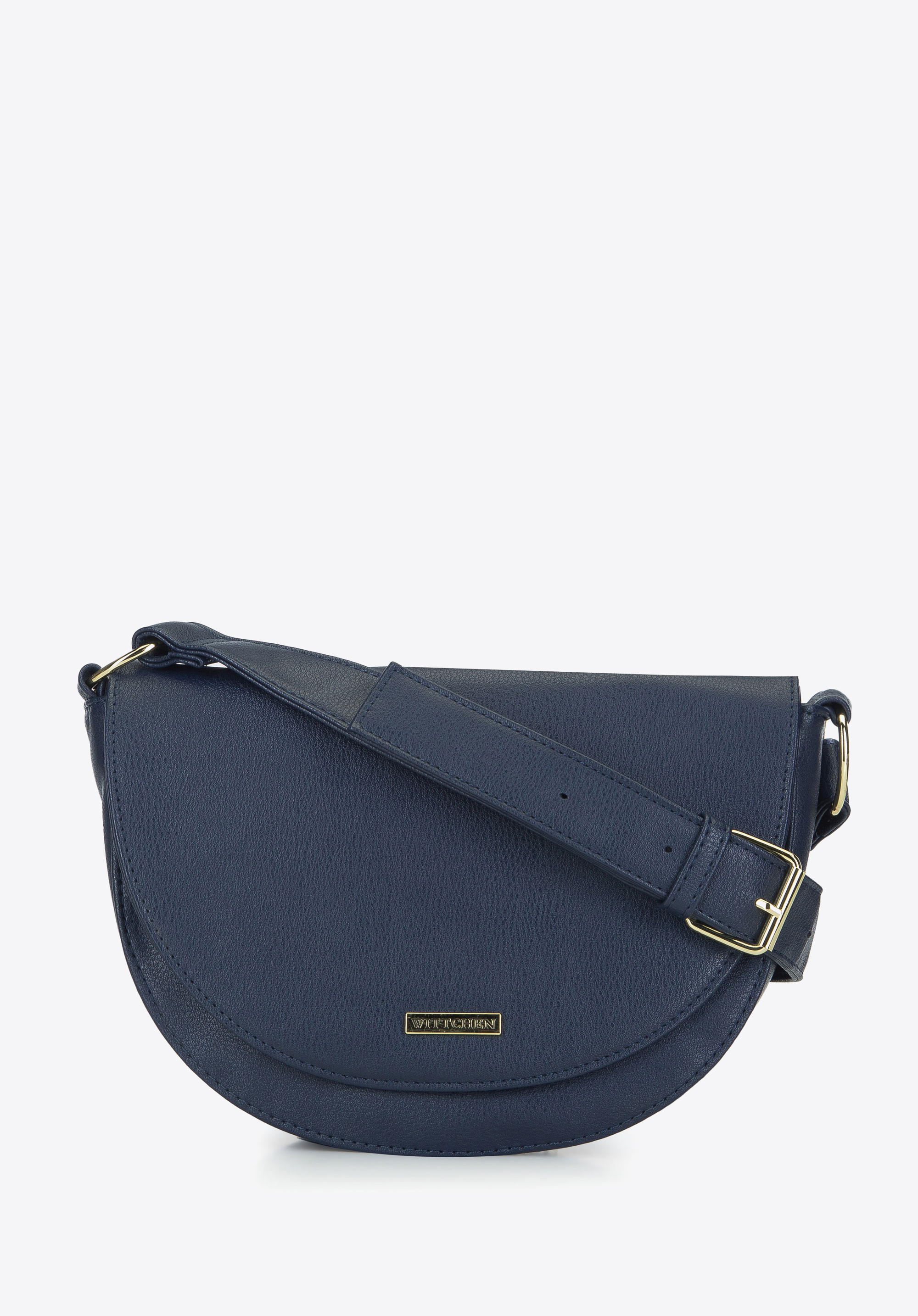 Damska listonoszka saddle bag z szerokim paskiem