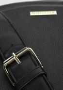 Damska listonoszka saddle bag z szerokim paskiem, czarny, 93-4Y-906-3, Zdjęcie 4