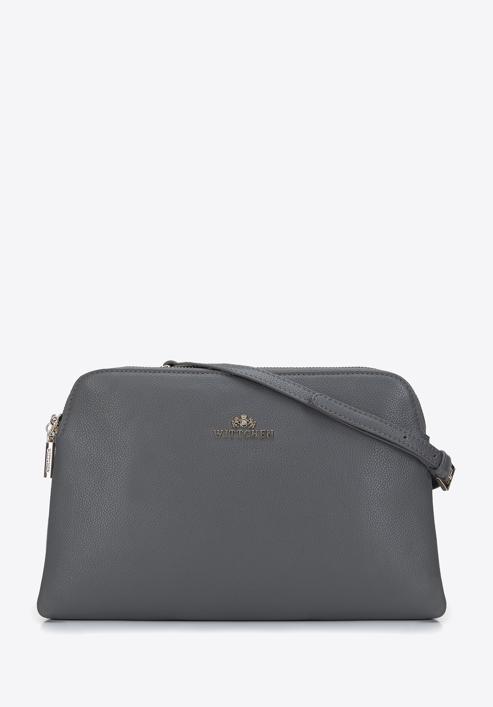 Women's classic leather handbag, grey, 29-4E-010-N, Photo 1