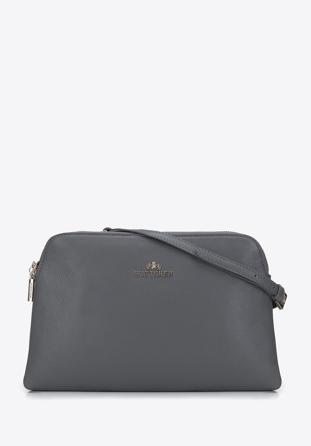 Women's classic leather handbag, grey, 29-4E-010-8, Photo 1