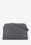 Women's classic leather handbag, grey, 29-4E-010-G, Photo 1