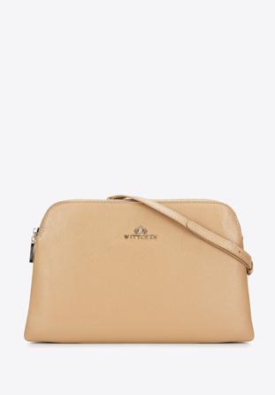 Women's classic leather handbag, beige, 29-4E-010-9, Photo 1