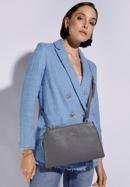 Women's classic leather handbag, grey, 29-4E-010-G, Photo 15