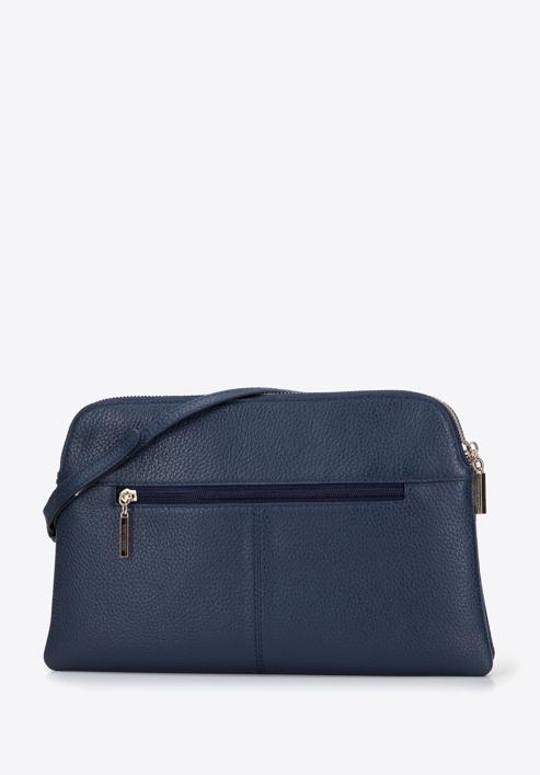 Women's classic leather handbag, navy blue, 29-4E-010-N, Photo 2