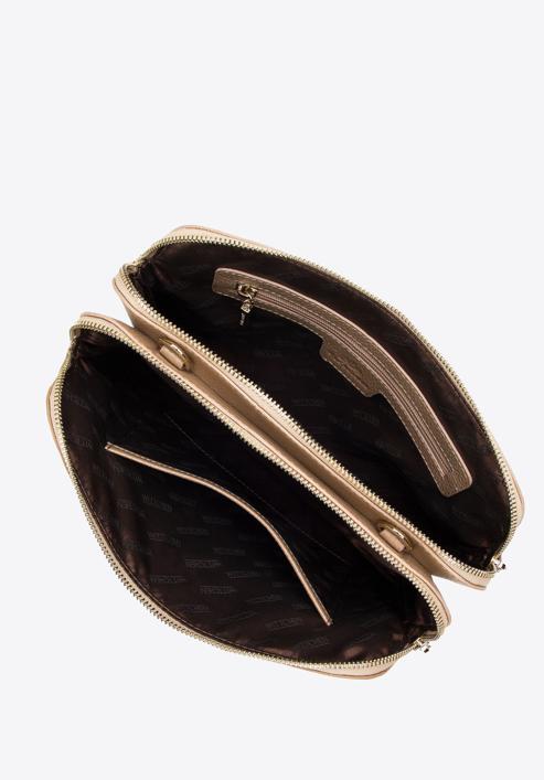 Women's classic leather handbag, gold, 29-4E-010-11, Photo 3