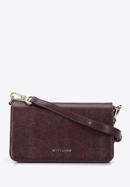Small leather flap bag, burgundy, 95-4E-650-4, Photo 1