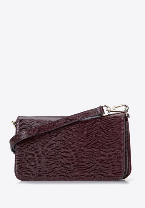 Small leather flap bag, burgundy, 95-4E-650-4, Photo 2