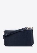 Small leather flap bag, navy blue, 95-4E-650-4, Photo 2