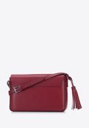 Women's leather flap bag, red, 95-4E-624-33, Photo 2