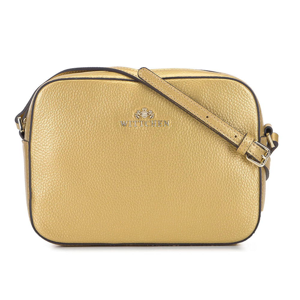 Dámska crossbody kabelka Wittchen s originálnym vzhľadom, Vyberte variant zlatá