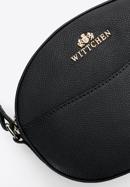 Women's leather crossbody bag, black, 97-4E-018-3, Photo 4
