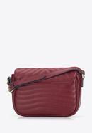 Women's quilted leather crossbody bag, red, 95-4-672-3, Photo 2