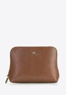 Leather cross body bag, brown, 91-4-401-5, Photo 1