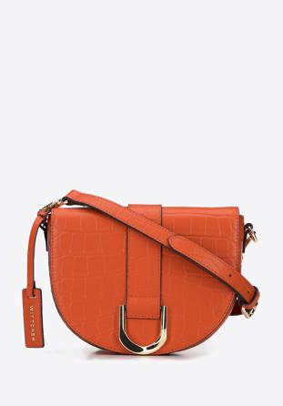 Leather saddle bag, orange, 95-4E-652-6, Photo 1