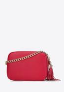 Women's chain leather crossbody bag, pink, 29-4E-015-7, Photo 2