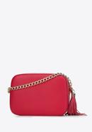 Women's chain leather crossbody bag, pink, 29-4E-015-P, Photo 2