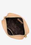 Women's chain leather crossbody bag, beige, 29-4E-015-F, Photo 3