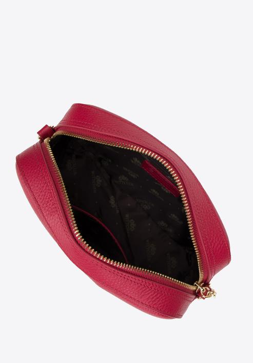 Women's chain leather crossbody bag, pink, 29-4E-015-7, Photo 3