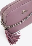 Women's chain leather crossbody bag, violet, 29-4E-015-1S, Photo 4