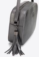 Leather box-shaped crossbody bag, graphite, 29-4E-014-G, Photo 4