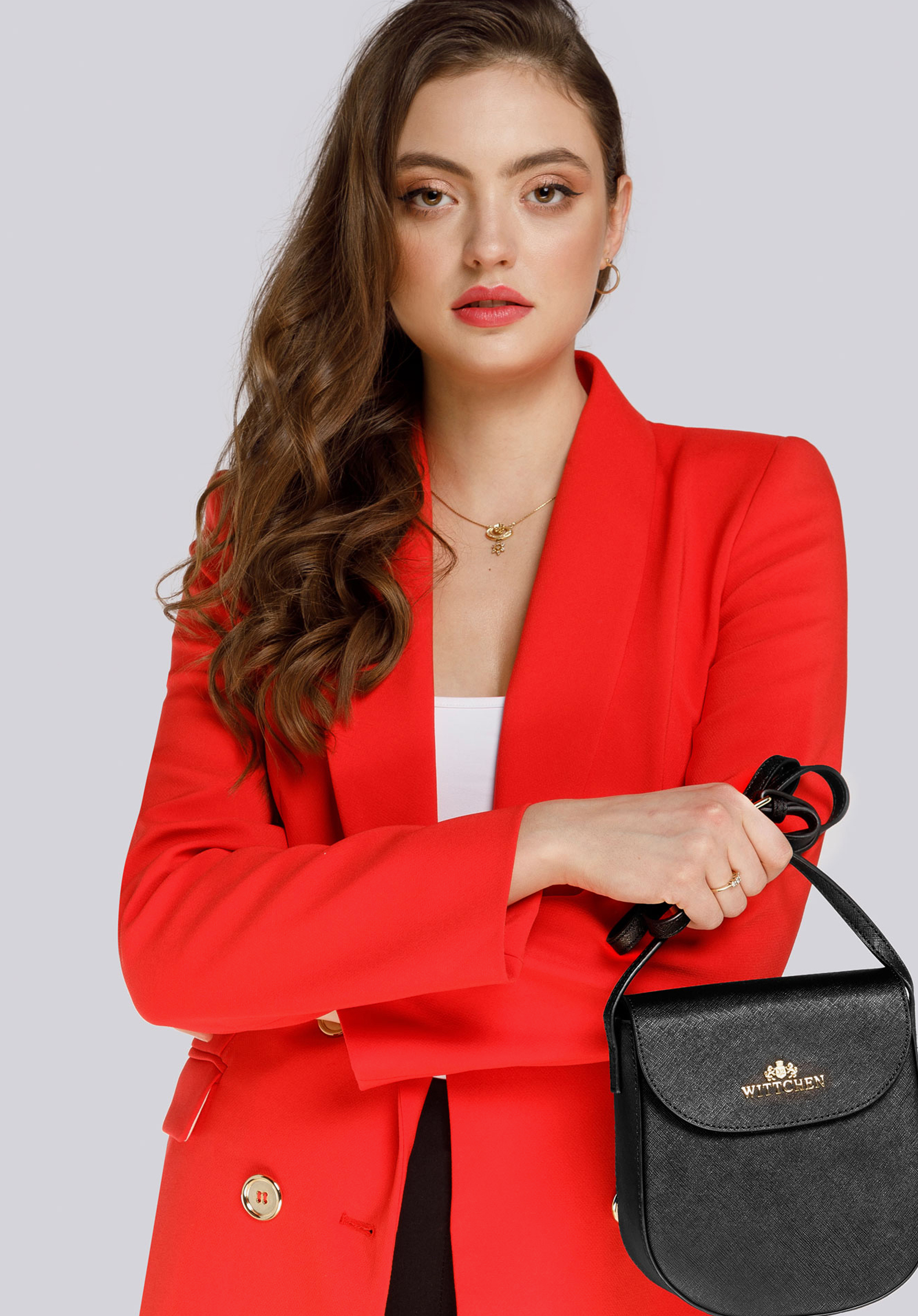 Damska listonoszka skórzana saddle bag  pionowa