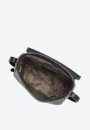 Damska listonoszka skórzana saddle bag  pionowa, czarny, 91-4-408-1, Zdjęcie 3