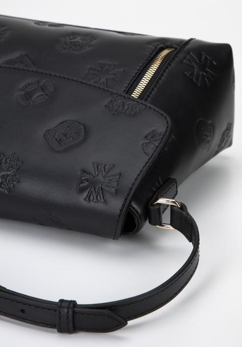 Mcm Klara Monogram Leather Crossbody Pouch - Black