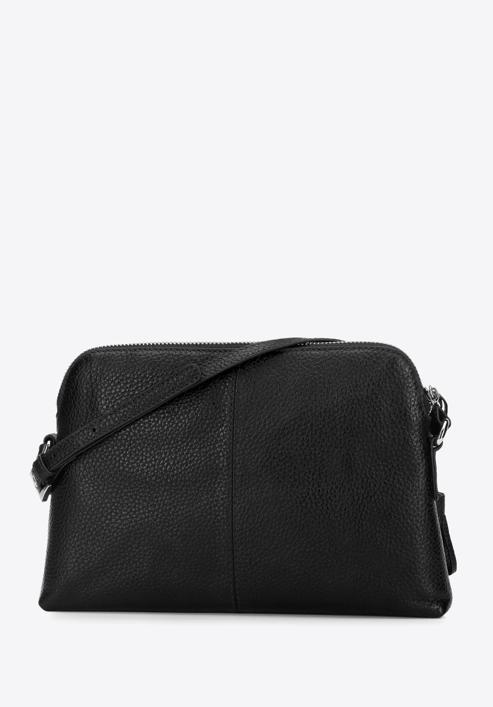 Leather tassel detail cross body bag, black, 29-4E-013-V, Photo 2