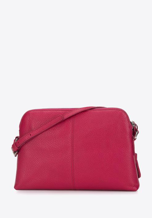 Leather tassel detail cross body bag, raspberry, 29-4E-013-10, Photo 2