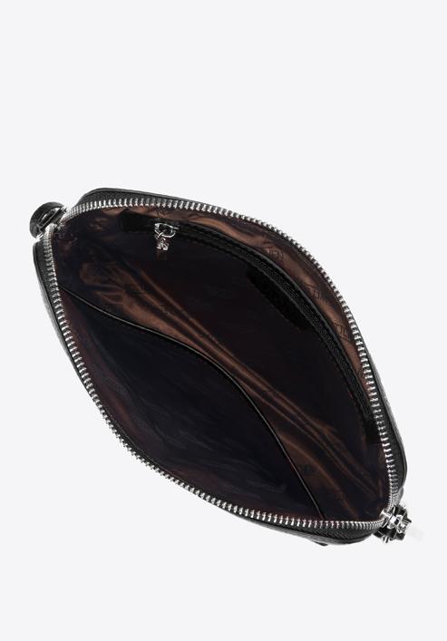 Leather tassel detail cross body bag, black, 29-4E-013-10, Photo 3
