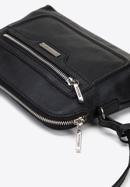 Leather tassel detail cross body bag, black, 29-4E-013-8, Photo 4