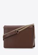 Leather flap fringed shoulder bag, brown, 95-4E-659-Z, Photo 3