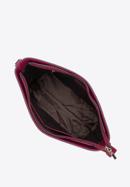 Leather monogram handbag with chain shoulder strap, burgundy, 95-4E-635-1, Photo 3