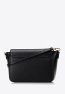Women's leather studded crossbody bag, black, 98-4E-627-9, Photo 2