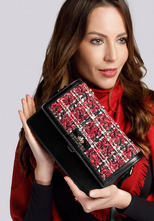 Handbag, black-red, 93-4E-315-X1, Photo 9
