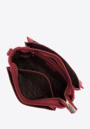 Women's leather crossbody bag, raspberry, 97-4E-014-3, Photo 3
