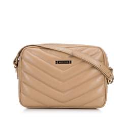 Quilted chevron cross body bag, beige, 29-4E-013-9, Photo 1