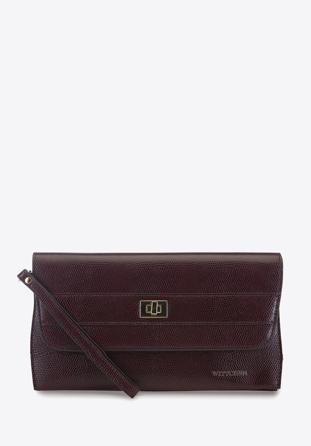 Women's clutch bag, burgundy, 91-4E-625-2, Photo 1