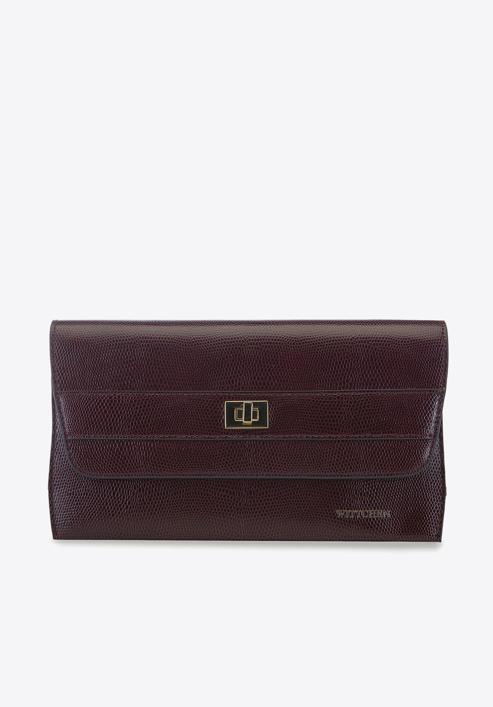 Women's clutch bag, burgundy, 91-4E-625-2, Photo 2