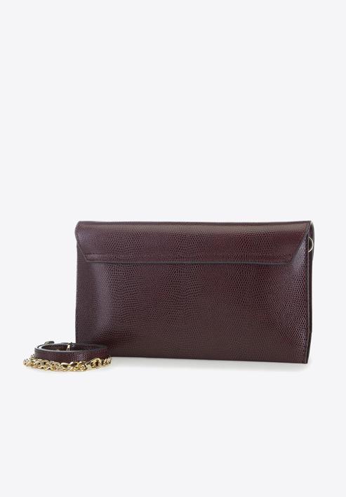 Women's clutch bag, burgundy, 91-4E-625-2, Photo 4
