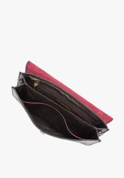 Women's clutch bag, burgundy, 91-4E-625-2, Photo 5