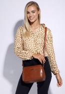 Croc effect faux leather cross body bag, brown, 95-4Y-034-1, Photo 15