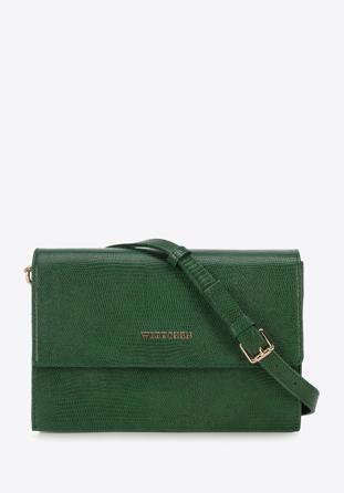 Faux leather flap bag, green, 95-4Y-053-Z, Photo 1
