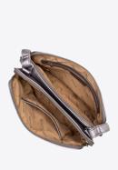 Women's faux leather crossbody bag, silver, 97-4Y-614-8M, Photo 3